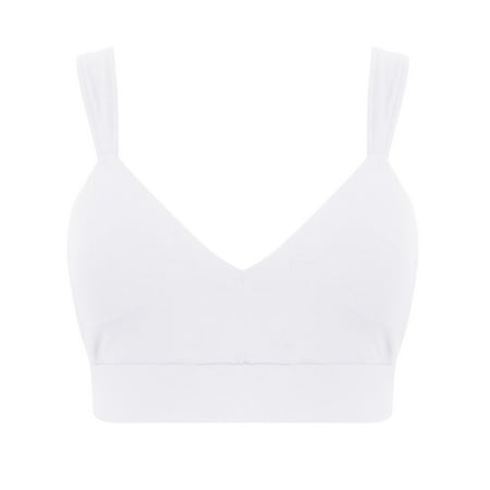 

Vedolay Bralettes For Women Pure Comfort Bralette With Smoothing Fit Women Bra No-Roll Lightweight T-Shirt Bra For Everyday Wear(White 3XL)