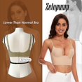 thumbnail image 3 of Women's Low Back Bra - Seamless Deep U-Shaped Backless Bra Convertible Multi-Way Low Cut Backless Bra Halter Bra Zekai, 3 of 5