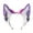 5, variant on Cute Wolf Ear Cosplay Hair Hoop with Fringe Earring Woman Teens Headband for Live Broadcast Cartoon Carnivals Hairband
