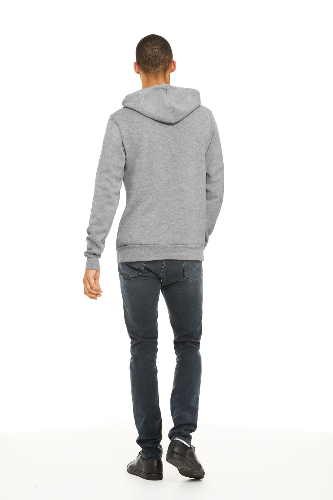 BELLA+CANVAS Adult Pullover Personalized Hoodie, Create Your Own Designs, Athletic Heather, Small, Unisex