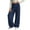 20#Dark Blue, variant on Corduroy Pants Girls Baggy Button High Waisted Wide Leg Lounge Pants Fall Casual Work Trousers with Pockets Dark Blue L