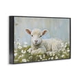 thumbnail image 4 of Stupell Industries Lamb Resting in Meadow Animals & Insects Painting Black Framed Art Print Wall Art, 24 x 16, 4 of 10