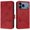 Red, variant on Case for iphone 17 Pro Max Pu Leather with Credit Card Slot Magnetic Wallet