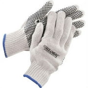 Global Industrial PVC Dot Knit Gloves, Single-Sided, Black, X-Large, 1-Dozen