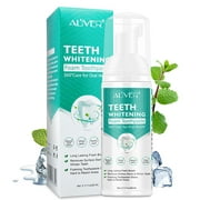 ALIVER Teeth Whitening Foam Toothpaste, Natural Ingredients with Citrus & Mint Essence, Gently Mousse Foaming Toothpaste and Mouthwash for Dental Care 2.11 fl.oz.