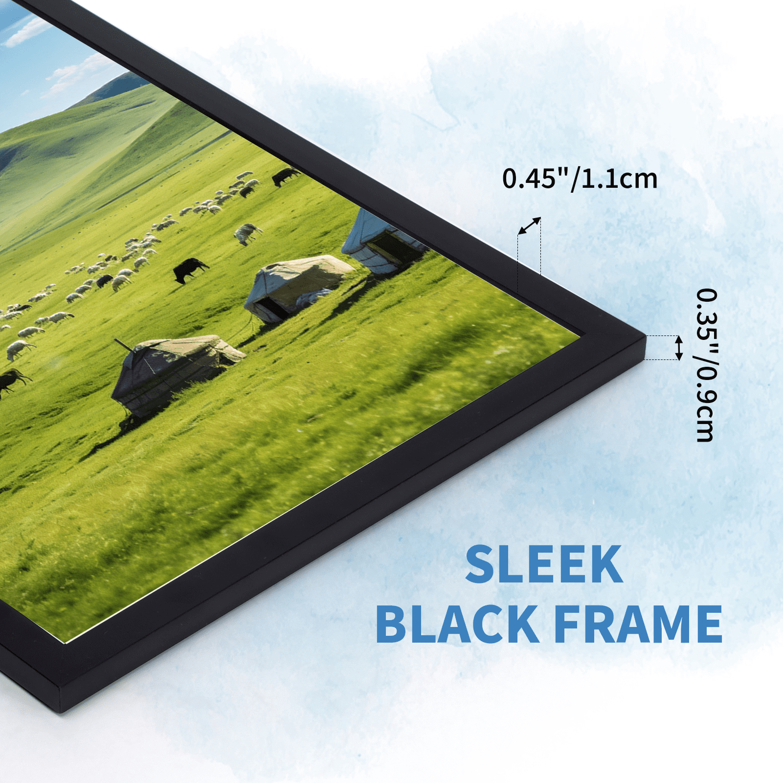 18 Pack 8.5x11 Picture Frame for Wall Mount and Tabletop Display