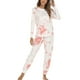 thumbnail image 3 of Conjunto de pijama para mujer Tie Dye suelto, cómodo y elegante, ropa de dormir de 2 piezas, pantalones superiores, ropa de dormir tipo 4 M, 3 of 6