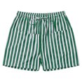 thumbnail image 6 of Axiiglly Womens Shorts Striped Print High Mid Rise Drawstring Elastic Waist Summer Beach Boho Shorts with Pockets, S-3XL, 6 of 6