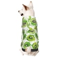 thumbnail image 1 of Fotbe Green Kiwi Sudadera con Estampado para Perros Pequeños – Suéter con Capucha para Mascotas, Tela Suave de Forro Polar con Bolsillo-XX-Large, 1 of 7