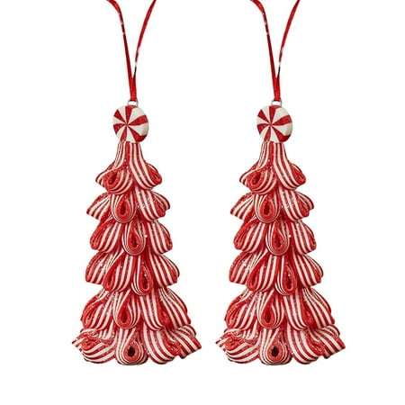 

Chandelier Beads Glass 2PC Candy Tree Pendant Christmas Pendant Tree Pendant Candy Tree Pendant Angel Pendant Holiday Decoration Pendant Car Pendant