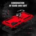 thumbnail image 7 of for Galaxy A13 4G Case, Samsung A13 4G Case with HD Screen Protector, Military-Grade Ring Holder Kickstand Car Mount 15ft Drop Tested Shockproof Cover Phone Case for Samsung Galaxy A13 4G, Red, 7 of 7
