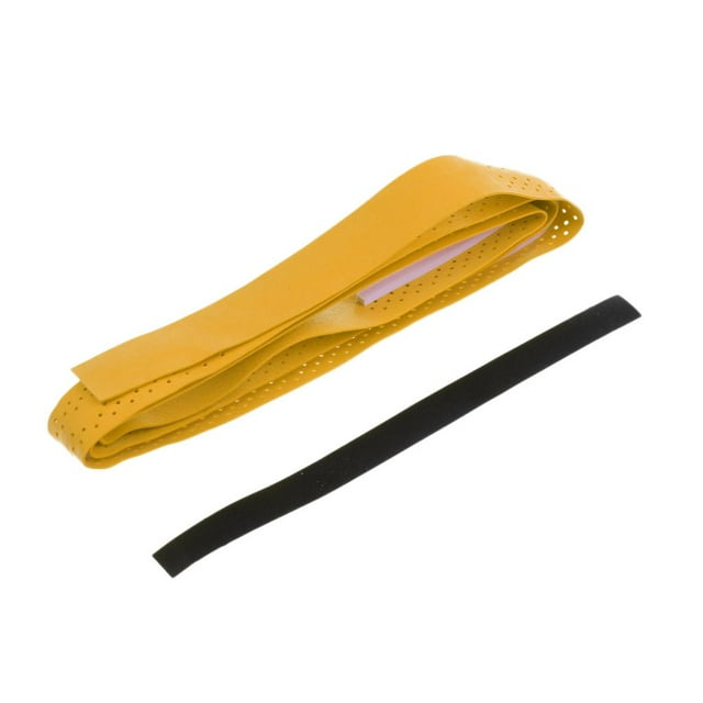 jinwen Non-slip Stretchy Tennis Racquet Fishing Rod Handle Wrap Yellow