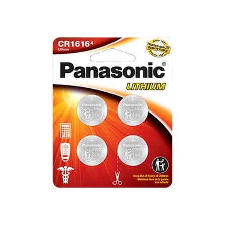 Panasonic CR1616 3.0 Volt Lithium Coin Cell Batteries