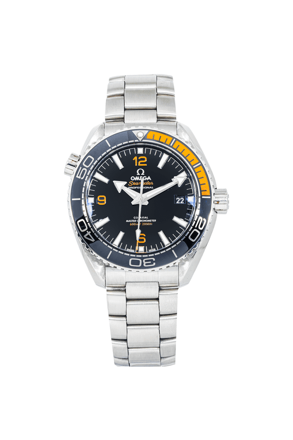 Pre-Owned Omega Seamaster Planet Ocean 600M 43.5mm Black Dial Stainless Steel Bracelet Watch