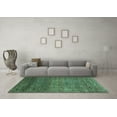thumbnail image 3 of Ahgly Company Indoor Rectangle Abstract Turquoise Blue Modern Area Rugs, 3' x 5', 3 of 4