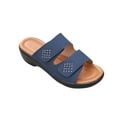 thumbnail image 2 of HAOTAGS Womens Casual Wedge Heel Sandals Dressy Beach Shoes Navy Size 6, 2 of 6