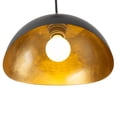 thumbnail image 3 of Luna Bella Pendant Light Small Matte Black Weathered Brass, 3 of 10