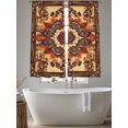 thumbnail image 6 of Sheer Curtains 72 Inches Long, Bohemian Flower Light Filtering Window Curtains for Living Room, Boho Tribal Colorful Distressed Printed Rod Pocket Voile Sheer Curtain Drapes, 52"W x 72"L, 2 Panels, 6 of 8