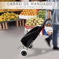 thumbnail image 3 of Carrito para Mandado Compras Resistente Plegable y Multiusos negro, 3 of 9