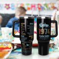 thumbnail image 2 of Happy 50th Birthday Gifts for Men Women, 40 oz Tumbler with Handle and Straw Lid, 50 Years Old Gifts Idea for Him Her, Fifty Birthday Present Back in 1974 Tumbler Cup, 2 of 6