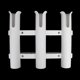 thumbnail image 4 of Paquete de 2 soportes para cañas r para de kayak, soporte para cañas, abrazadera para rieles de 3 barras, color blanco Macarena Soporte de bastidor de caña de pescar, 4 of 8