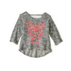 "One Step Up Girls ""Hacci Obsessions!"" Hacci Knit Top With Sequin Graphic"