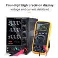 thumbnail image 3 of DC Power Supply Adjustable 4 Digit Lab Bench Power Source 30V 10A 60V 5A AC Switching Stabilized Power Supply ,Voltage Consistency, 3 of 7