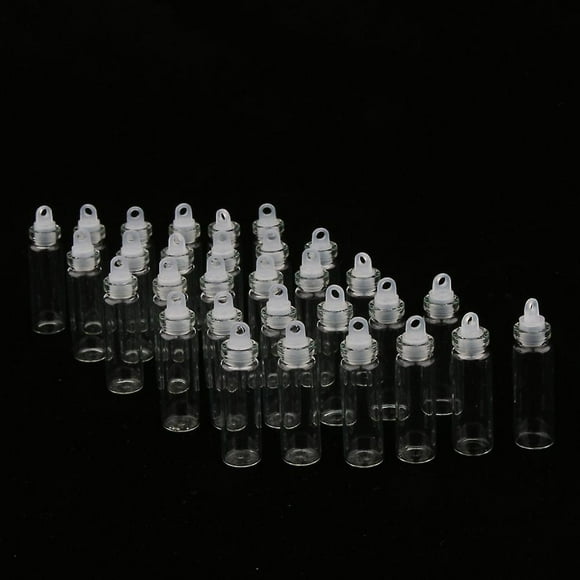 30pcs Mini Clear Glass Jars Essential Oil Diy Decoration Bottles 2ml