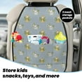 thumbnail image 5 of Naloa Baby Elephant Giraffe 2Pcs Anti-Kick Back Seat Cover Kick Mat, Car Seat Protector with 3 Storage Pockets, 5 of 8