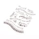 thumbnail image 1 of Sellos de letras con tema musical, sellos transparentes, duraderos, reutilizables, ligeros, transparentes, manualidades DIY para decoración, diario,, 1 of 9