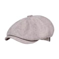 thumbnail image 4 of Boina, sombrero de golf, regalo, gorra plana para acampar, conducir, viajar, ir de compras, pescar. Gris claro, 4 of 9