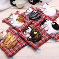 thumbnail image 5 of Stuffed Toys Lovely Simulation Animal Doll Plush Sleeping Cats Toy with Sound Kids Toy Decorations Birthday Gift For Children, 5 of 5