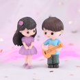 thumbnail image 3 of 4 Piezas de Adornos en Miniatura para NiñOs y NiñAs, Guitarra, Amantes Dulces, Figuras de Pareja, de Resina, MuñEcas de Boda, Accesorios, DecoracióN del Hogar, 3 of 5