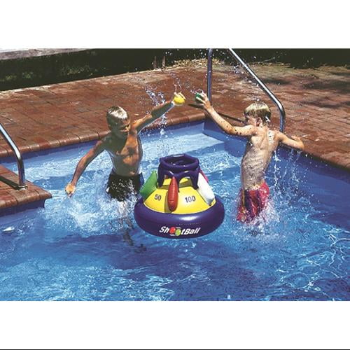 Swimline 28" Inflatable MultiPort Shootball Floating Pool Game with
