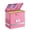 Pink, variant on Fireproof File Box with Lock, Document Box Storage Organizer, Suitable for Hanging File Folders in Letter Size, Collapsible File Box, Reflective Strip for Fast Find (12.2"*6"*10.2, Black)