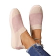 thumbnail image 5 of Mfakffe Orthopedic Womens Sneakers Color Block Knit Slip On Shoes Breathable Mesh Lightweight Casual Low Top Daily Shoes, 5 of 5