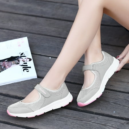 

Women s Casual Walking Sneakers Lightweight Breathable Flat Mary Jane Shoes