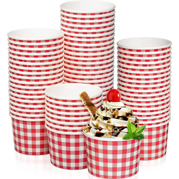 Plaid paper bowls discount