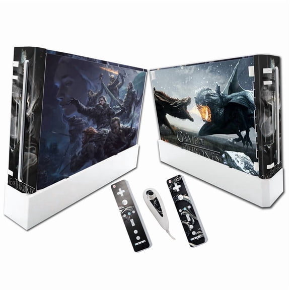 KIPLINK Wii Skin Decal – Full Body Vinyl Cover, Anti-Scratch & Waterproof, Bubble-Free Installation, Custom Gaming Designs