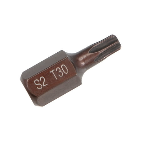 

Unique Bargains 3/8 Hex Shank 1.18 Length T30 Magnetic Torx Screwdriver Bit S2 Steel