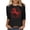 B-Black, variant on CLOISE Womens Tops 3/4 Sleeve Plus Size Shirts Horse Crew Neck Pullover Trendy Fall Clothes Black 5XL