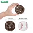 thumbnail image 2 of Uxcell 6-Pack Wicker Rattan Balls 80mm/3.2 Inch Decorative Rattan Balls for Christmas Weddings Thanksgiving Brown, 2 of 6