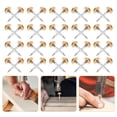thumbnail image 1 of IFANLANDOR 20 Pcs Tacks for Wood Copper Golden Burr Free for Work Use, 1 of 8
