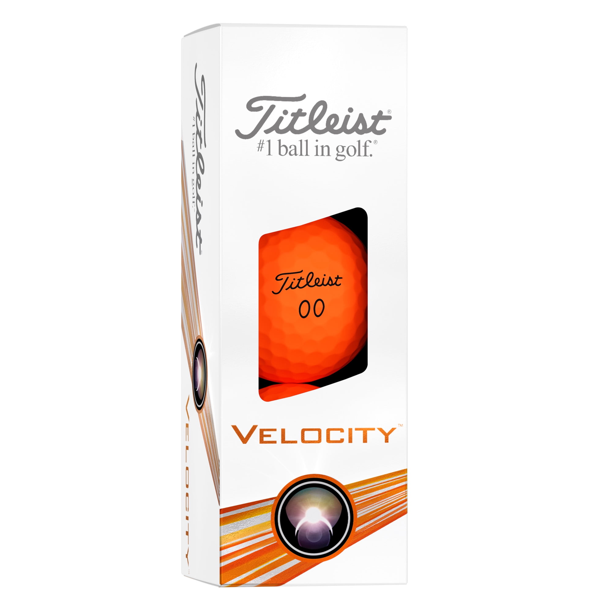 Titleist Velocity Golf Balls, 12 Pack, Matte Orange