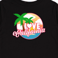 thumbnail image 4 of Inktastic I Love California with Ocean and Palm Trees Boys or Girls Long Sleeve Toddler T-Shirt, 4 of 5
