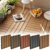 1* Floor Wood Flooring Tiles Flooring for Outdoor & Indoor Patio Balcony Garden Carpet