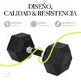 thumbnail image 2 of Mancuernas Hexagonales 50lbs 2pzs Set Eleva Premium Pvc Gym, 2 of 8