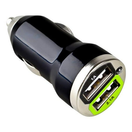 Dual Car Charger 24w Insten Dual USB For iPhone Car Charger Adapter for iPhone 6 6S Plus SE 7 7+ XS X 8 8+ iPad Mini Air Pro / Samsung Galaxy S9 S8 S10 S10e Tab S7 S6 Note 8 5 LG Stylo 4 Smartphone Android, Black 2-Port ()