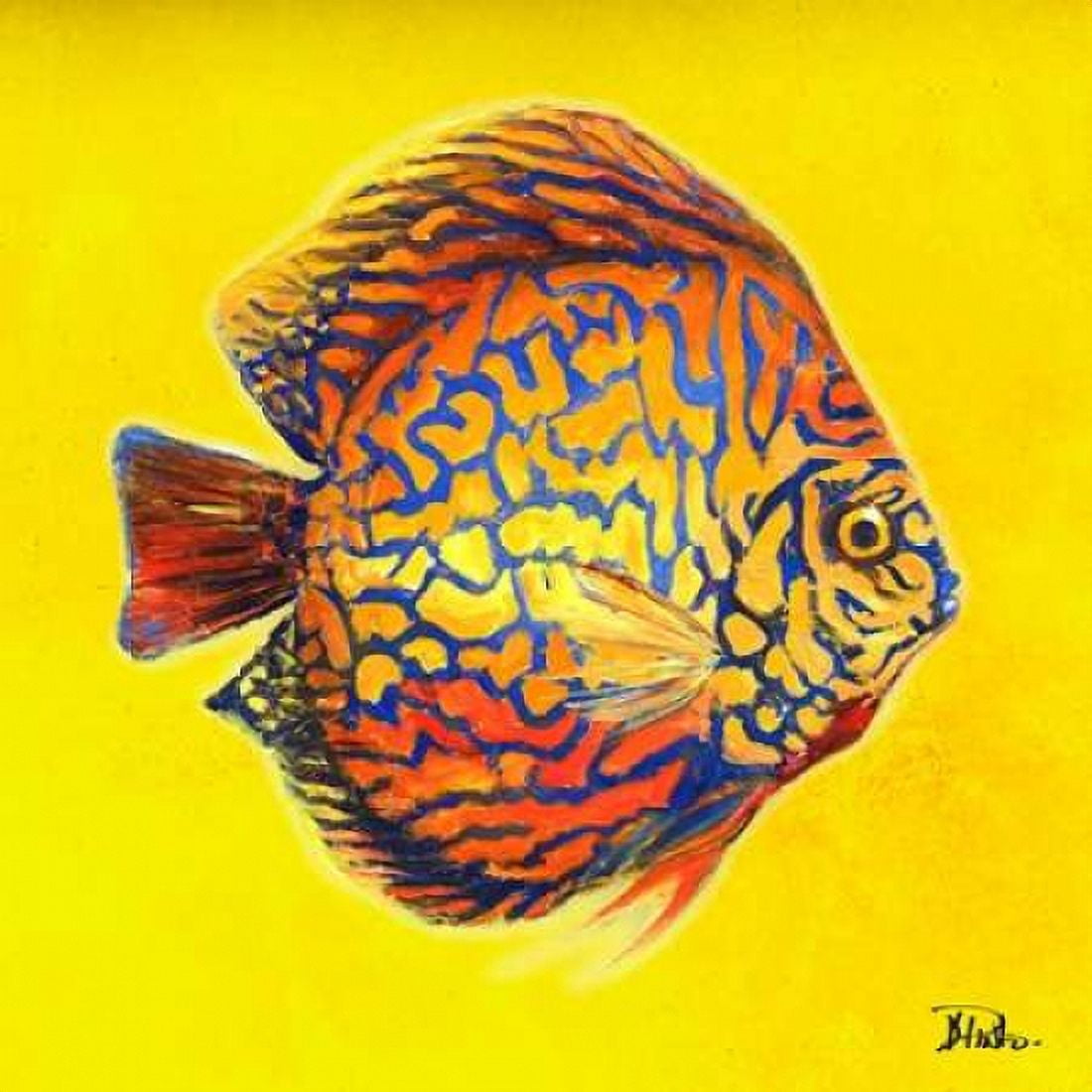 Bright Aquatic Life I Poster Print by Patricia Pinto (24 x 24)