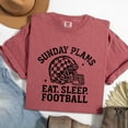 thumbnail image 6 of Sunday Plans: Eat. Sleep. Football - Women's Garment Dyed Graphic T-Shirt, 6 of 11